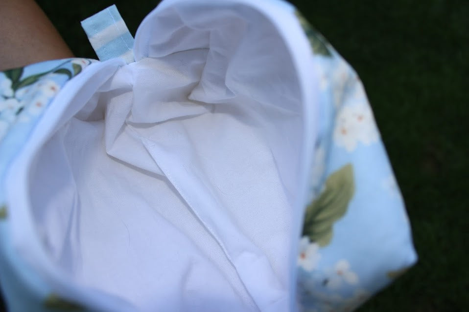 The Margo Handmade Makeup Bag – Quilted/Sewn Fabric Cosmetic Pouch, Travel Zipper Bag