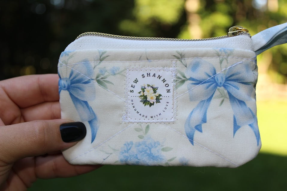 The Marney Handmade Fabric Wallet – Small Zipper Coin Purse, Card Holder, Everyday Gift for Women