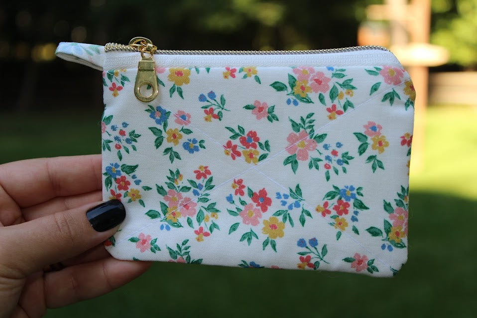 The Piper Handmade Fabric Wallet – Small Zipper Coin Purse, Card Holder, Everyday Gift for Women