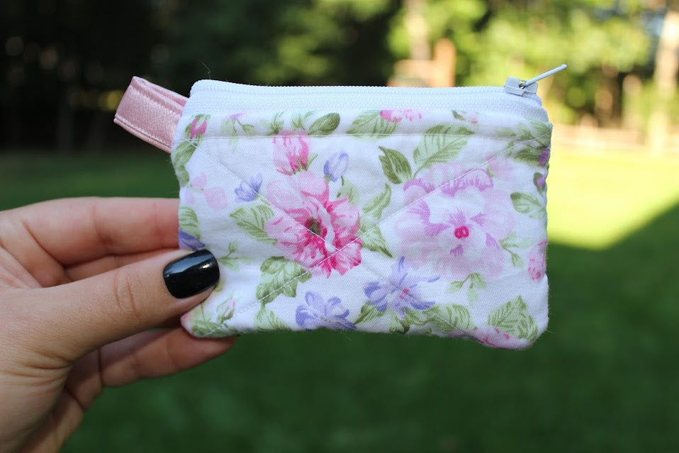 The Capri Handmade Fabric Wallet – Small Zipper Coin Purse, Card Holder, Everyday Gift for Women